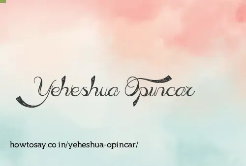 Yeheshua Opincar