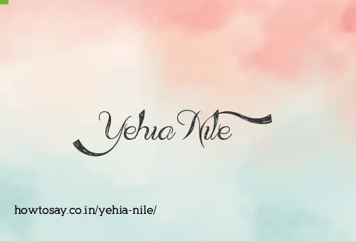 Yehia Nile