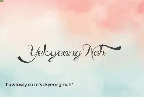 Yekyeong Noh