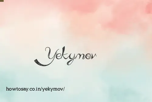 Yekymov