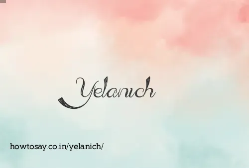 Yelanich