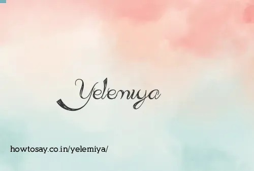 Yelemiya