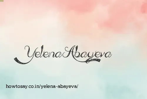Yelena Abayeva
