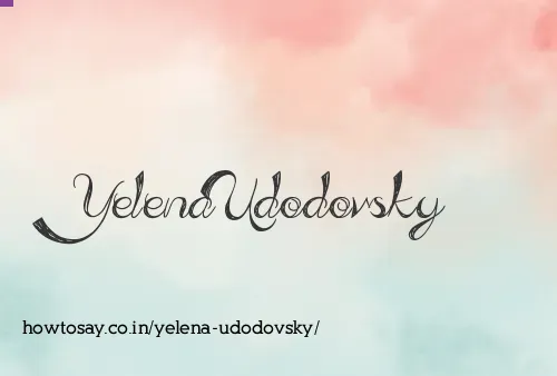 Yelena Udodovsky