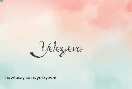Yeleyeva