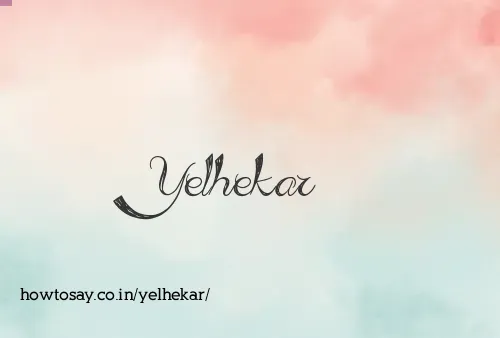 Yelhekar