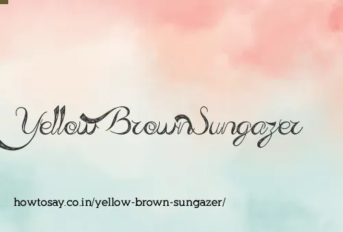Yellow Brown Sungazer
