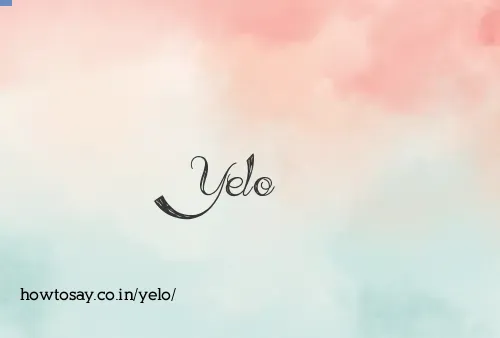Yelo