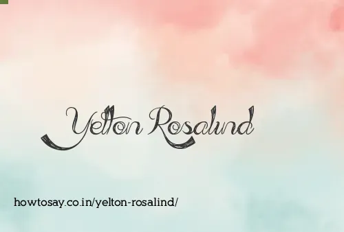 Yelton Rosalind
