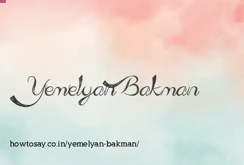 Yemelyan Bakman