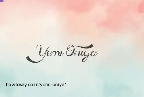Yemi Oniya