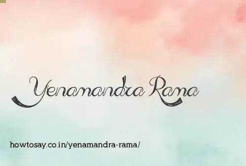 Yenamandra Rama