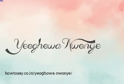 Yeoghowa Nwonye
