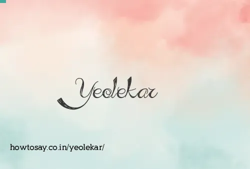 Yeolekar