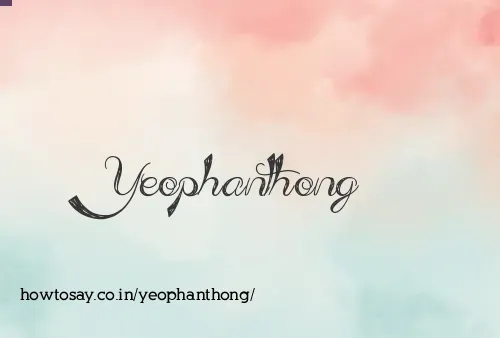 Yeophanthong