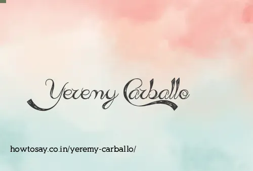 Yeremy Carballo