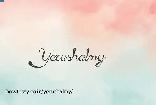 Yerushalmy