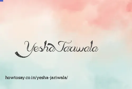 Yesha Jariwala