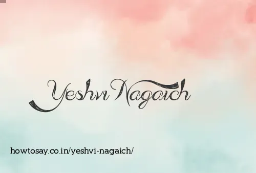 Yeshvi Nagaich