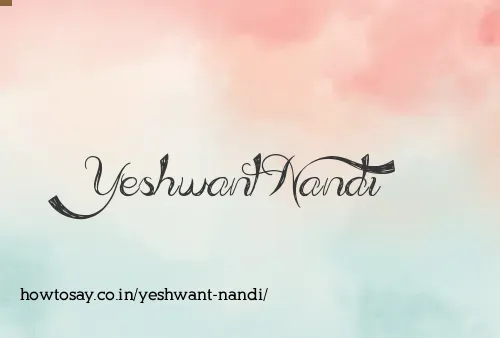 Yeshwant Nandi