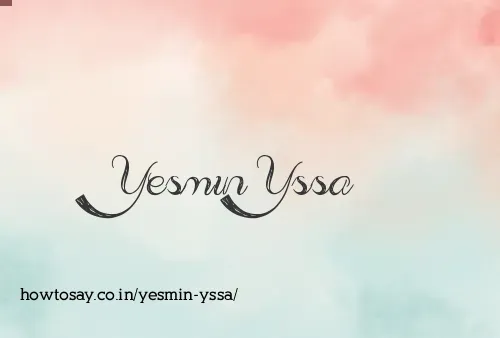 Yesmin Yssa
