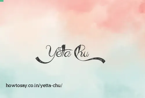 Yetta Chu