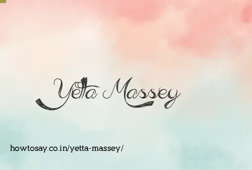 Yetta Massey