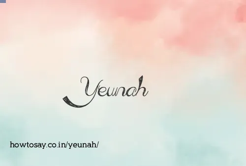 Yeunah