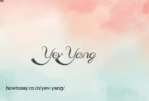 Yev Yang