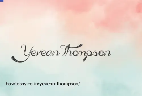 Yevean Thompson