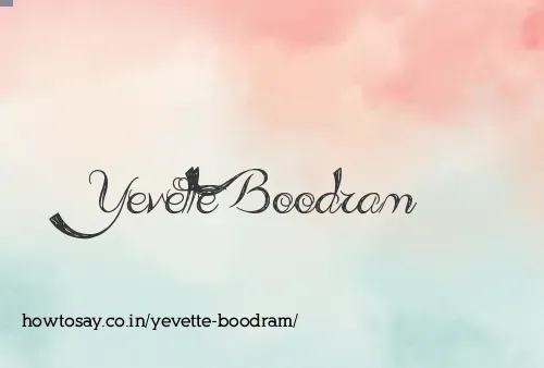 Yevette Boodram