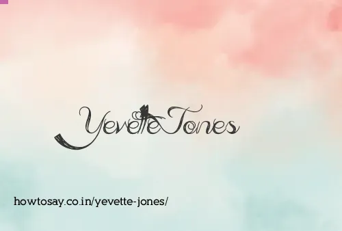 Yevette Jones