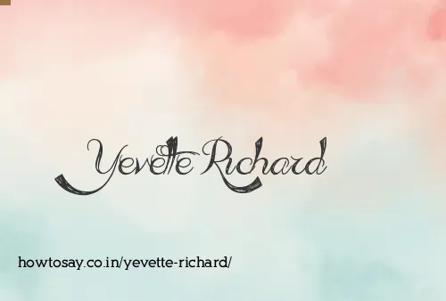 Yevette Richard