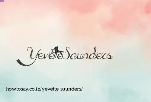 Yevette Saunders
