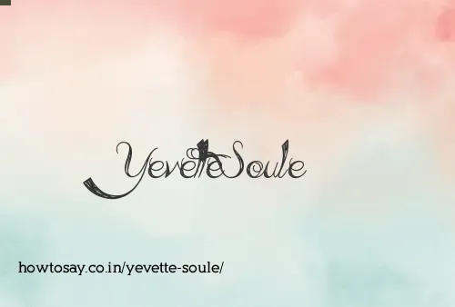 Yevette Soule