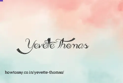Yevette Thomas