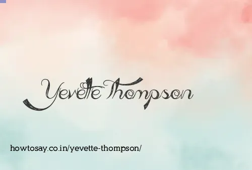Yevette Thompson