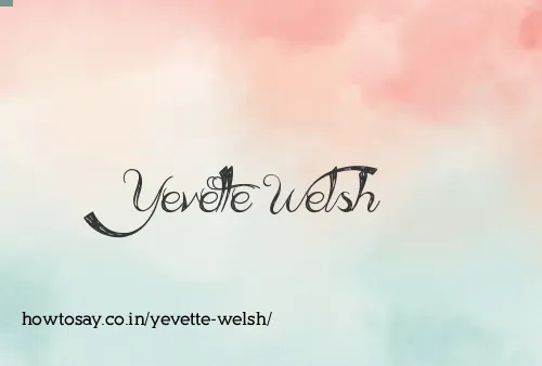 Yevette Welsh