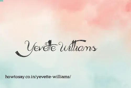 Yevette Williams