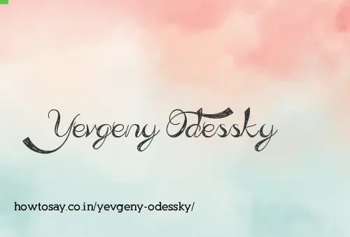 Yevgeny Odessky