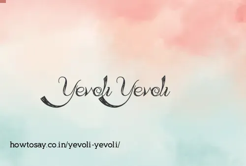 Yevoli Yevoli
