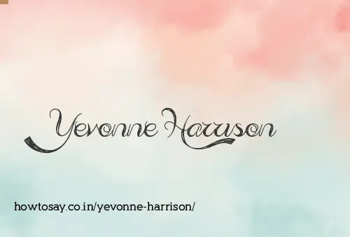 Yevonne Harrison