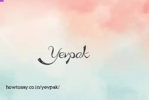 Yevpak