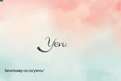 Yevu
