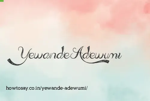 Yewande Adewumi