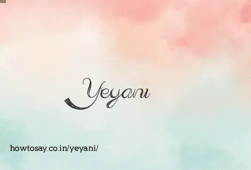 Yeyani