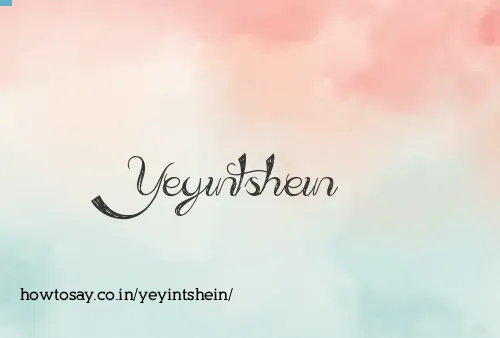 Yeyintshein