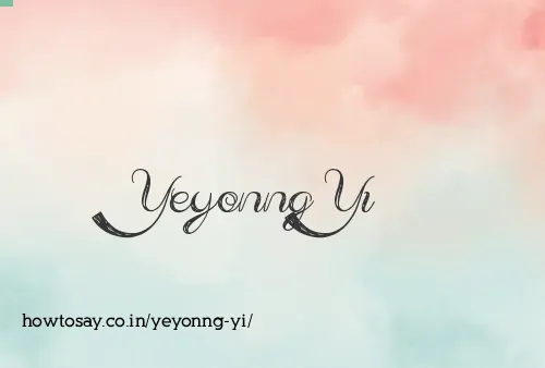 Yeyonng Yi