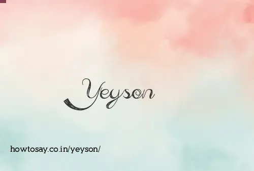 Yeyson