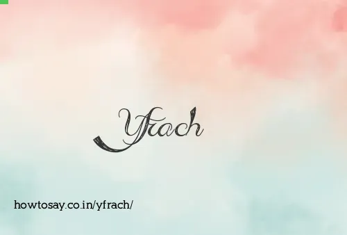 Yfrach